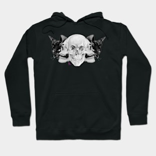 Cats and skulls Hoodie